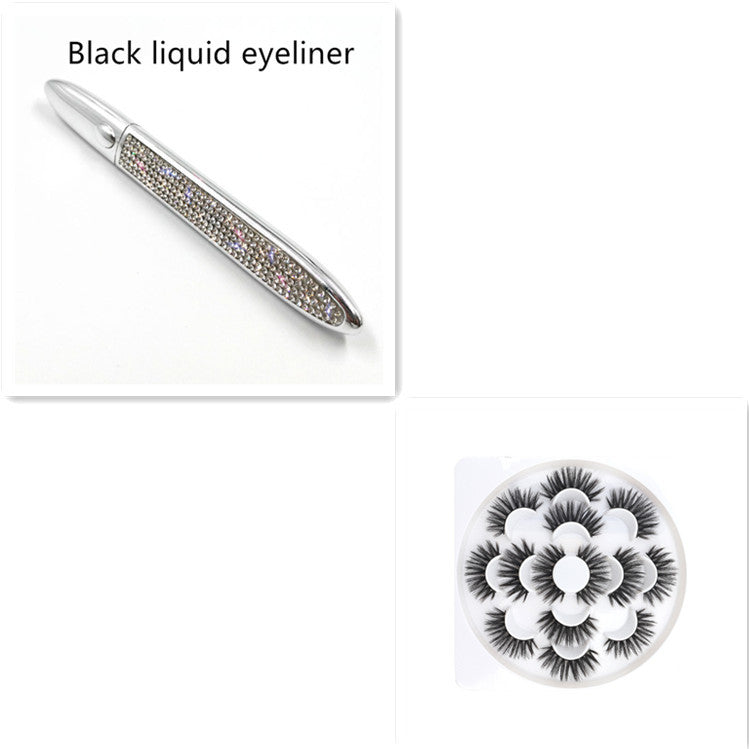 False Eyelashes Self-adhesiveEyeliner Multicolo r
