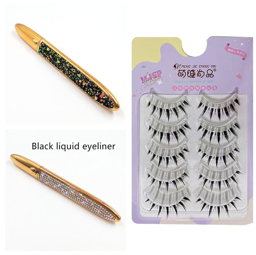 False Eyelashes Self-adhesiveEyeliner Multicolo r