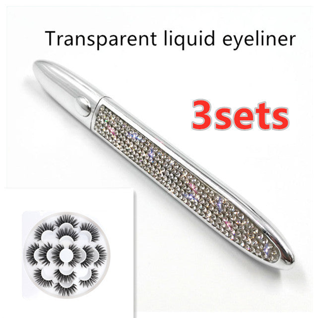 False Eyelashes Self-adhesiveEyeliner Multicolo r