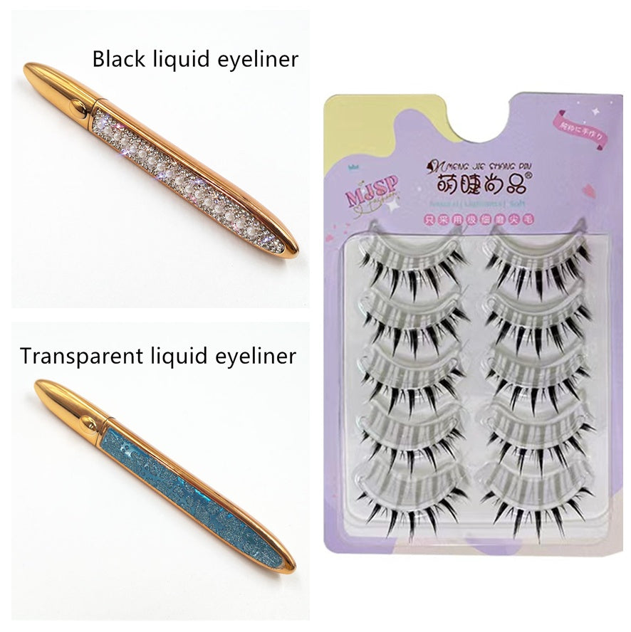 False Eyelashes Self-adhesiveEyeliner Multicolo r