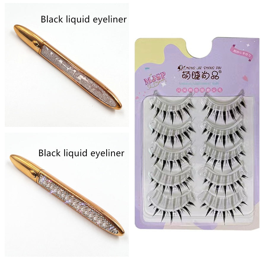 False Eyelashes Self-adhesiveEyeliner Multicolo r