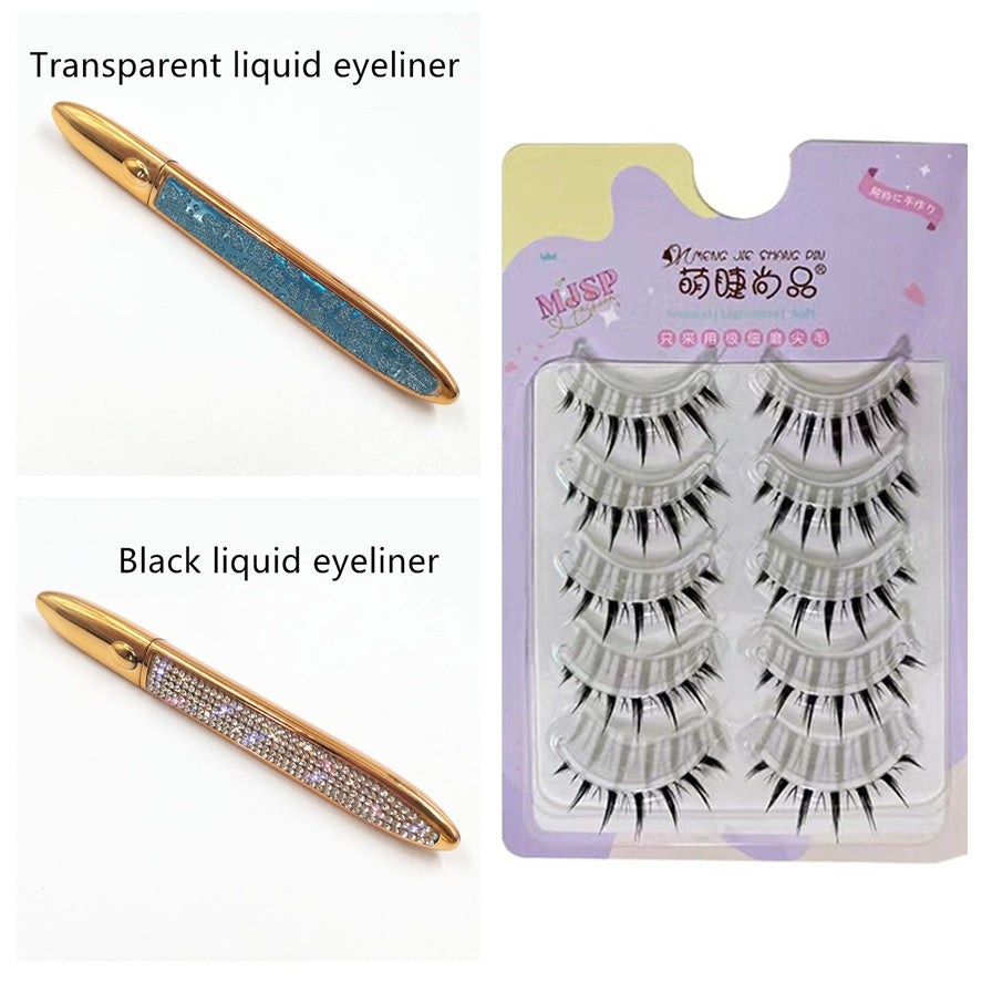 False Eyelashes Self-adhesiveEyeliner Multicolo r