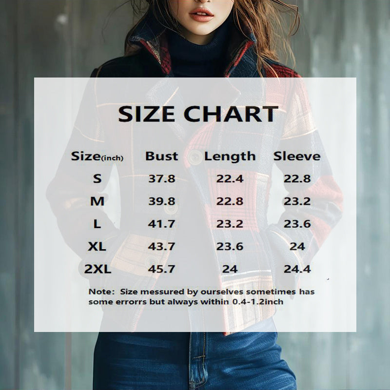 Vintage Women's Blazer With Stand Collar & Single Row Buttons Tailored Jacket For Autumn Winter Casual And Office Wear