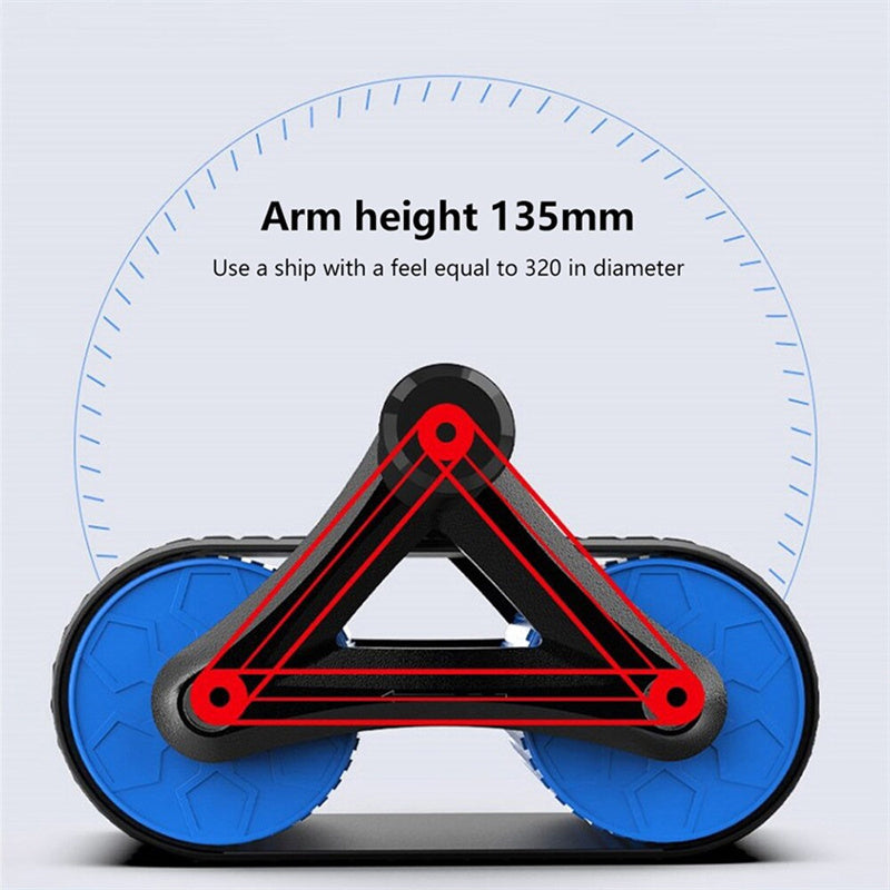 Double Wheel Abdominal Exerciser Women Men Automatic Rebound Ab Wheel Roller Waist Trainer Gym Sports HomeGym Sports Home