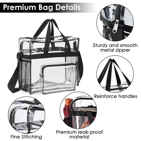 Clear Crossbody Bag Stadium Approved Clear Transparent Shoulder Transparent