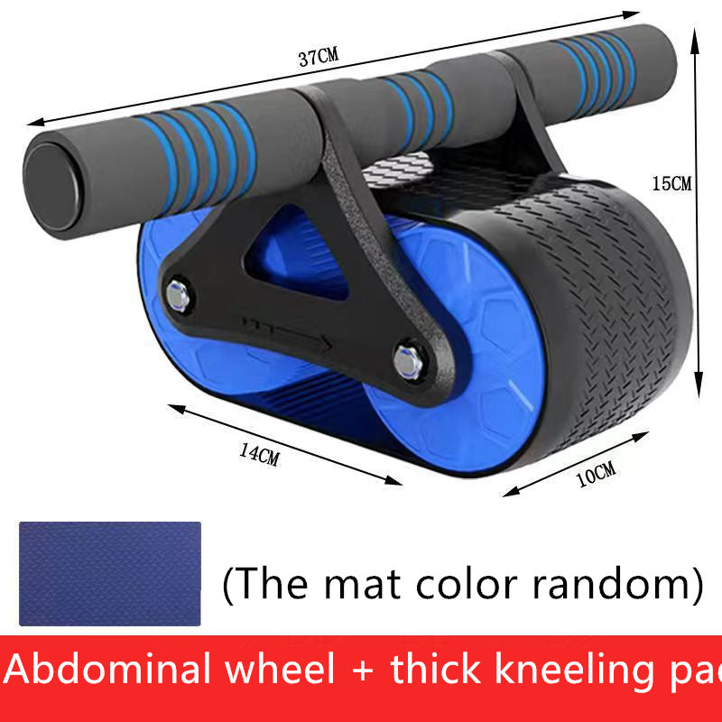 Double Wheel Abdominal Exerciser Women Men Automatic Rebound Ab Wheel Roller Waist Trainer Gym Sports HomeGym Sports Home