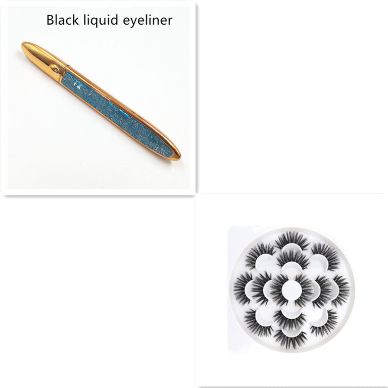 False Eyelashes Self-adhesiveEyeliner Multicolo r