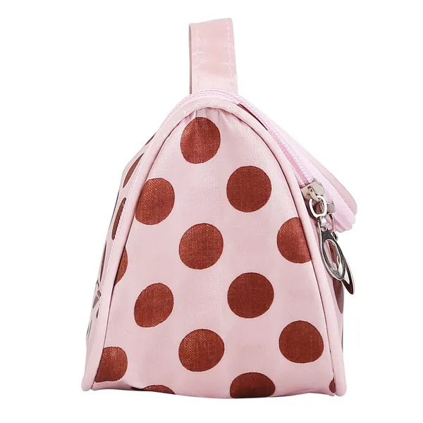 Travel Makeup Bag Portable Cosmetic Organizer With Cosmetic Mirror