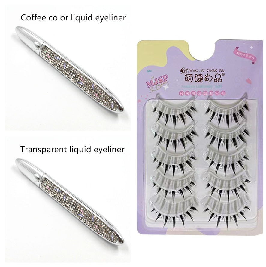 False Eyelashes Self-adhesiveEyeliner Multicolo r