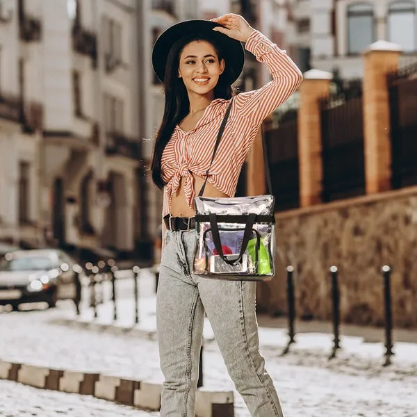 Clear Crossbody Bag Stadium Approved Clear Transparent Shoulder Transparent