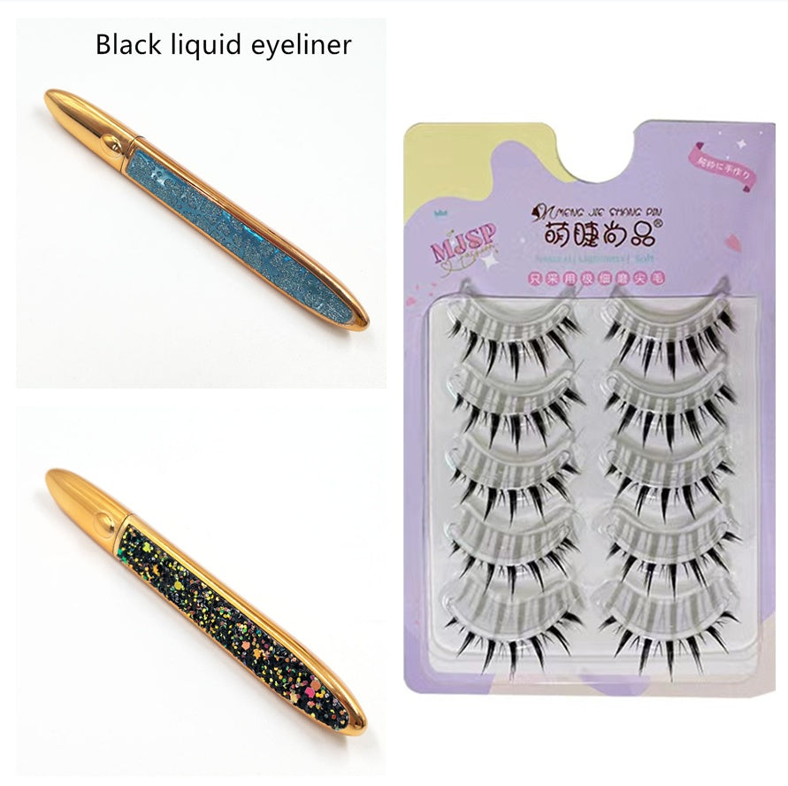 False Eyelashes Self-adhesiveEyeliner Multicolo r