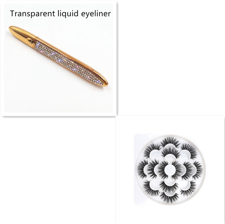 False Eyelashes Self-adhesiveEyeliner Multicolo r