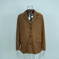 Plus Size Luxe Curve Blazer Jacket – Notch Lapel Moto Style