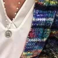 Women's Colorful Long Sleeve Cardigan Soft Boho Chic Knit Open Front Sweater For Spring And Fall Vacation