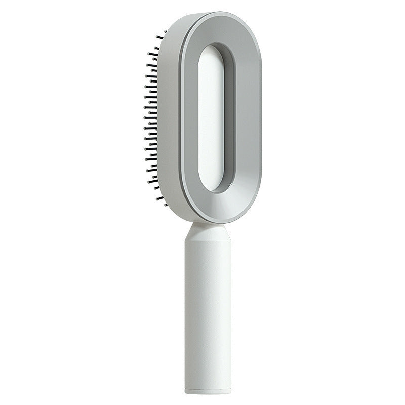 Self-cleaning Hair Brush For Women One-key Cleaning Hair Loss Airbag Massage Scalp Comb Anti-Static Hairbrush