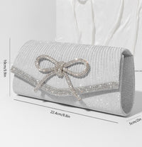 Bow Evening Bag Sparkly Clutch Purses For Women Wedding Glitter Rhinestone Party Prom Purse Clutch Bags