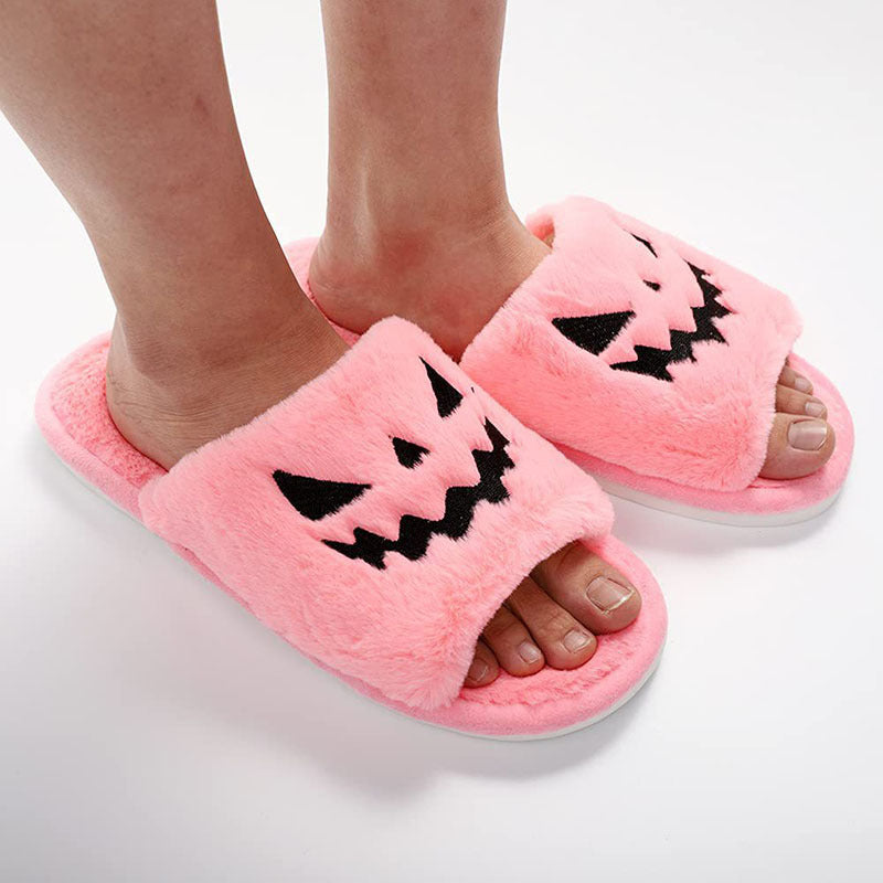 Halloween Cute Warm Furry Slipper for Winter, Home Slippers
