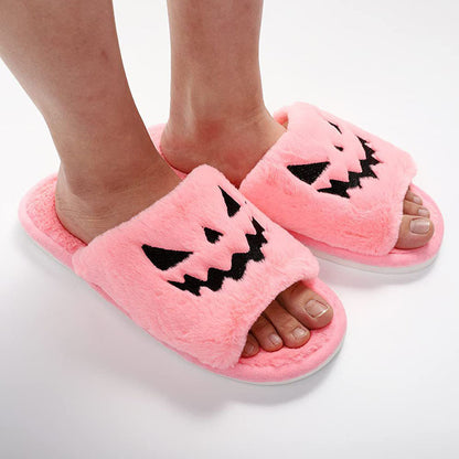 Halloween Cute Warm Furry Slipper for Winter, Home Slippers