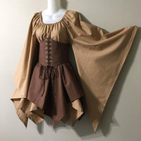Long sleeve women's renaissance dress costume