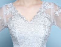 Waist fishtail wedding dress