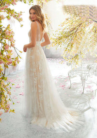 Explosive Sexy B-Neck Sleeveless Lace Wedding Dress