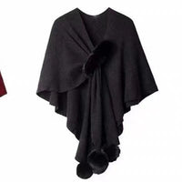 Design Sense Niche Furry Idle Style Cape Coat Female