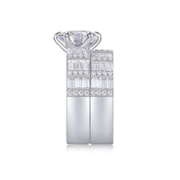 Vanilla - A Fashionable And Luxurious Jewelry Piece Set With 3-carat Moissanite S925 Sterling Silver And Platinum-plated Diamond