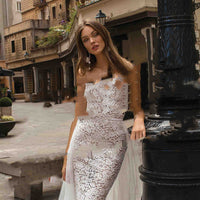 Angel Wedding Dress Queen Sexy Lace Bridal Travel Shooting Location Sea View Mermaid Light Wedding Dress Wholesale W920