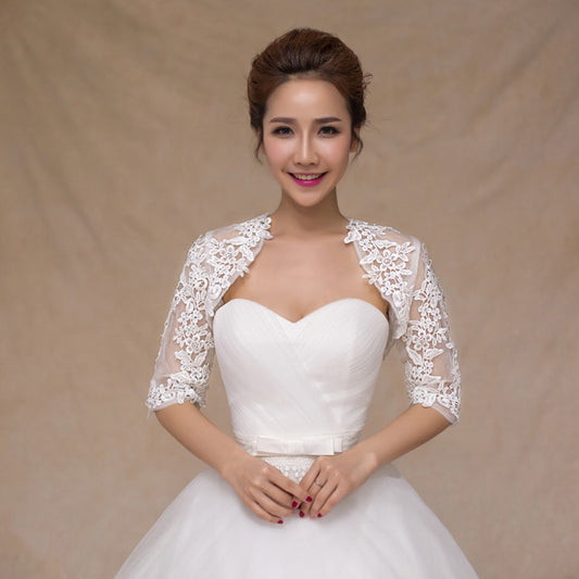 Lace Vest Long Sleeve Wedding Dress Vest Wedding Small Coat