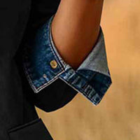 Plus Size Luxe Curve Blazer Jacket – Notch Lapel Moto Style