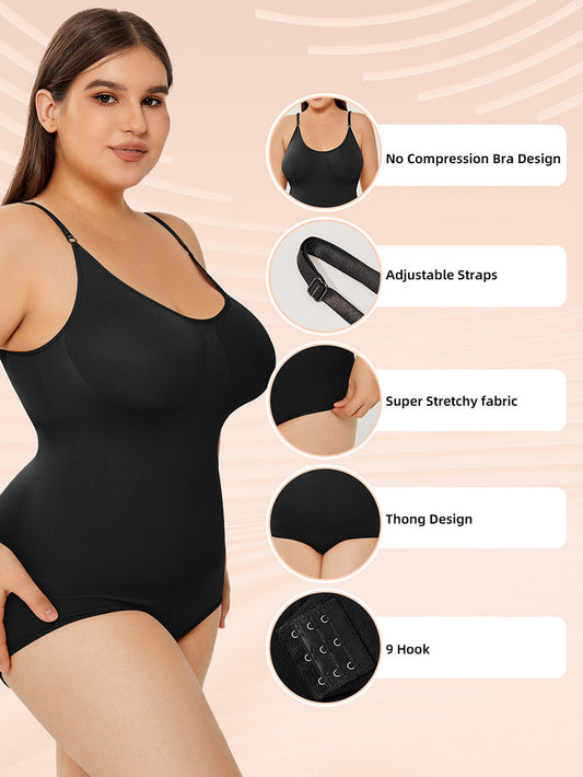 Women’s Full Body Shaper Bodysuit – Tummy Control & Full Bust Support