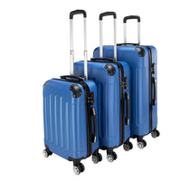 Three In One ABS Suitcase 20 Inches 24 Inches 28 Inches Blue