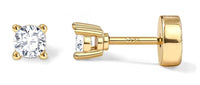 Stainless Steel 18K Gold Zircon Ear Bone Stud Titanium Steel Mini Ear Studs