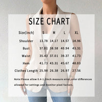 Women's Sleeveless Vest Blazer Casual Open Front Work Office Tops Jacket