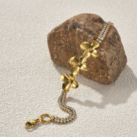 Stainless Steel Conch & Starfish Shell Bracelet for Women