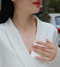 Tassel - A Fashionable And Luxurious Diamond Jewelry Pendant Set With Moissanite S925 Sterling Silver And Platinum Plating