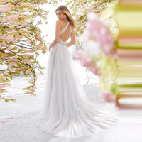 Sleeveless Halter Wedding Dress Slim Long Skirt