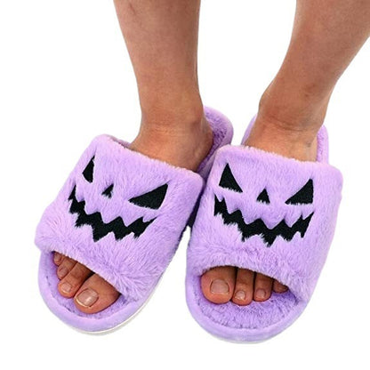 Halloween Cute Warm Furry Slipper for Winter, Home Slippers