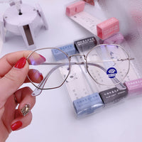 Octagonal anti-blue glasses