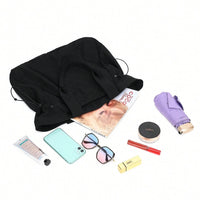 18L Side-Cinch Shopper Bags Lightweight Shoulder Bag Tote Handbag For Shopping Workout Beach Travel