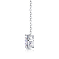 Simple Pleasure - A Fashionable And Luxurious Diamond Jewelry Pendant Set With 2-carat Moissanite S925 Sterling Silver And Platinum Plating