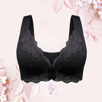 Women’s Lace Wireless Bra – Gathered & Breathable Non-Steel Underwear