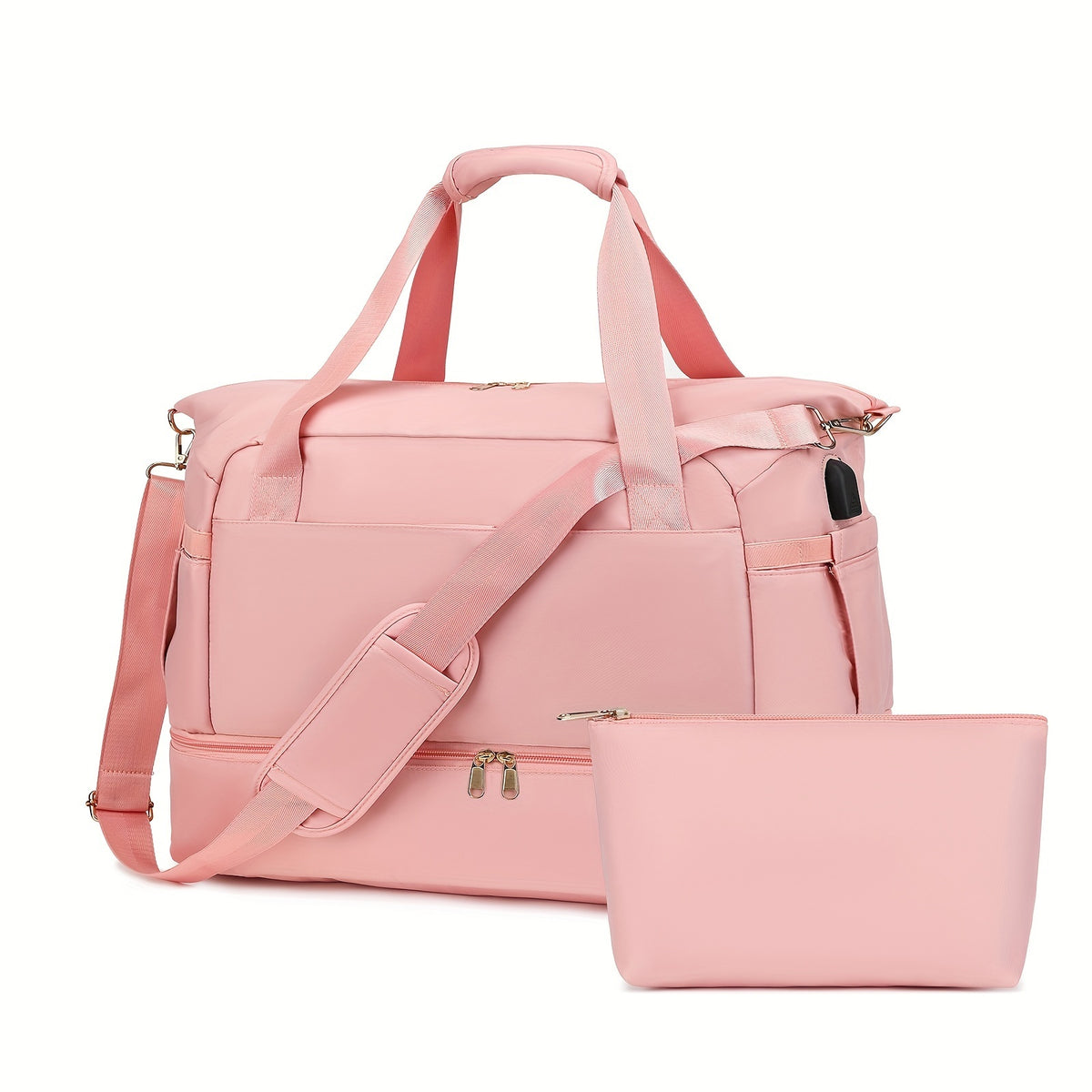 Women's Travel Duffel Bag, Sports Gym Yoga Duffel Bag Weekender Overnight Totes Bag