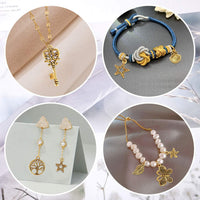 200Pcs Antique Gold Charms Bulk Set – DIY Jewelry Making Supplies