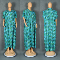 African Style Printing Plus Size Dress