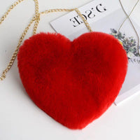 Love Bags
 For Women Plush Chain Shoulder Bags Valentine's Day Party Bag