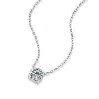 My Heart Will Last Forever – Moissanite Diamond Pendant Necklace Set (1ct & 2ct) in S925 Sterling Silver Platinum-Plated