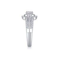 Afternoon In The Gobi - A Fashionable And Luxurious Jewelry Piece Set With Half-carat Moissan Diamond S925 Sterling Silver And Platinum-plated Diamond