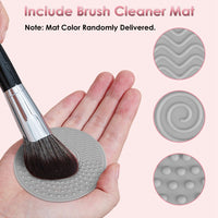 4 In 1 Electric Makeup Brush Cleaner USB Powered Automatic Brush Blender Machine With Timer Digital Display Cleaning Drying UV Disinfection Brush Storage For All Types Of Brushes