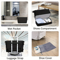 Women's Travel Duffel Bag, Sports Gym Yoga Duffel Bag Weekender Overnight Totes Bag